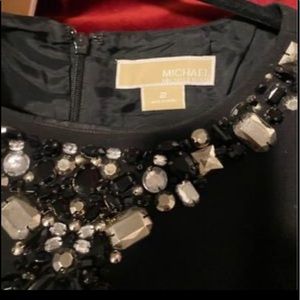 Michael Kors black embellished dress size 2.